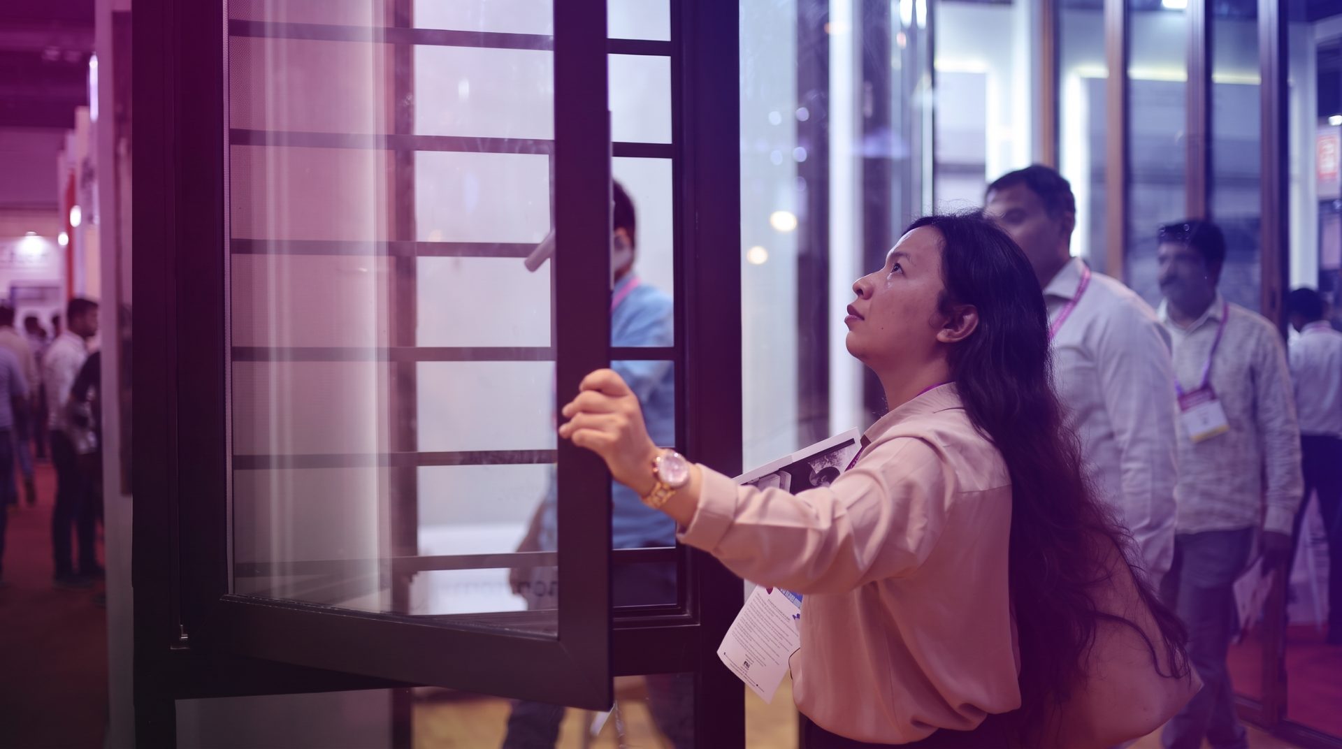 Exhibitor stands at Zak Fenestration India Expo